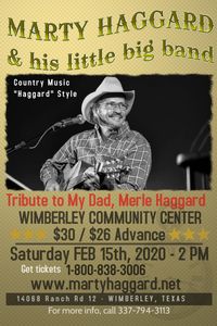 Marty Haggard - A Tribute to My Dad, Merle Haggard