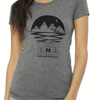 Grey Triblend | The 14ers Mtn Tape | Women's ss Shirt 