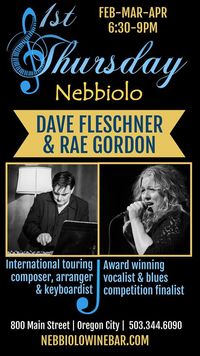 1st Thursday @ Nebbiolo with Dave Fleschner & Rae Gordon