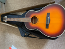 Aiersi parlour size brand new acoustic guitar package with gig bag, strings, picks, strap