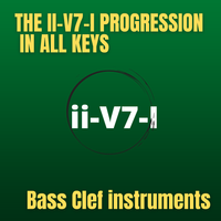 The "ii-V7-I" Progression in All Keys - Bass Clef instruments