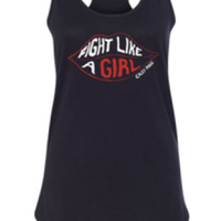 "Fight Like a Girl" Womens Tank Top - Black