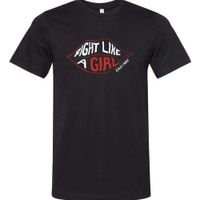 "Fight Like a Girl" Super Soft Black T Shirt
