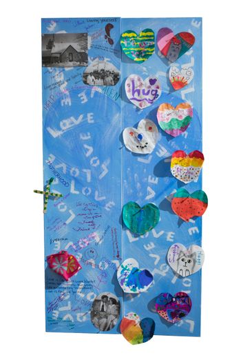 Sturgeon Bay Boys and Girls Club and residents of Sturgeon Bay Health Services  Collaboration w/ melaniejane & Stephanie Trenchard “Love Is…”
