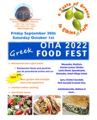 Fall OPA Greek Food Festival 2022