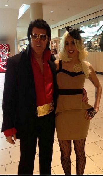 With Lady Gaga Freehold Mall in Nj
