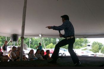 Me in action at Graceland Plaza for Elvis week 2011
