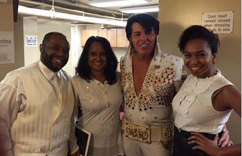 Keith Lujuan and Carla . backstage at the Strand 2017
