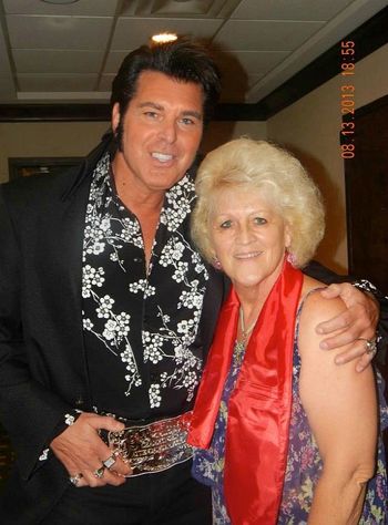 With Darlene at the Crowne hotel in Memphis for Elvis week 2013
