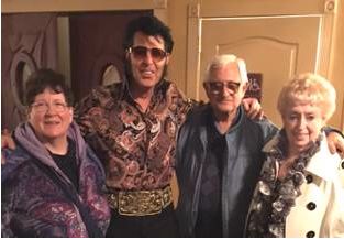 With Margo,Jerry and Roseann After my show at the Strand Theater
