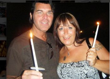 The Candle light Vigil with Kimmy in memphis for Elvis week 2011
