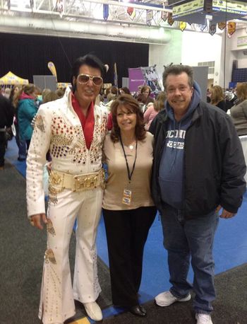 At The WOMANS EXPO In Toms River NJ 1-31-15. It was held at the PINE BELT ARENA. Here i am with my good friend Lisa Anderson from WJRZ FM 100.1 and my new friend Thomas
