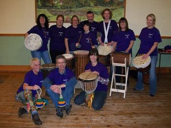 Kontaani! Left to right (back) Marie, Kath, Shirley, Piers, Ricci, Miriam, Debs, Gill, Front -Diane (tutor), Paul and Jane (Claire was on holiday)
