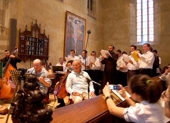 Shaun Davey at the Evangelical Cathedral, Sibiu, 2009
