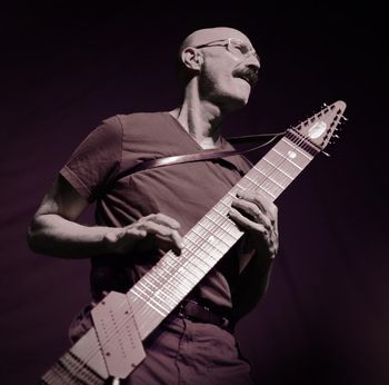 Tony Levin in San Francisco. photo Dutch Rall.
