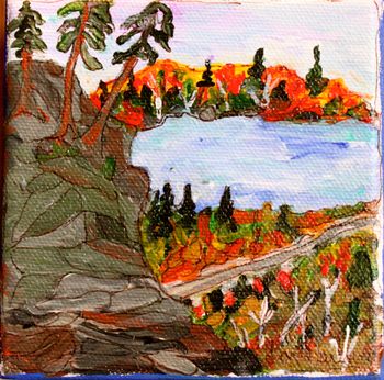 Title: "Baldhead River"...Lake Superior on HIghway 17 south of Wawa...Sold
