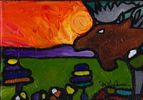Title: "Moose" Mosaic Art Card Series