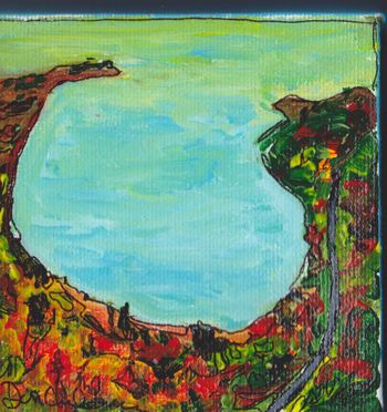 Title: "Pancake Bay Lake Superior"  Birdseye view of the Bay...available...$40.00 + shipping

