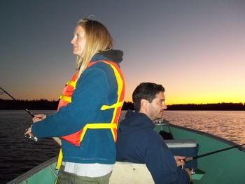 Another incredible sunset on Secret Lake Fishing 2011
