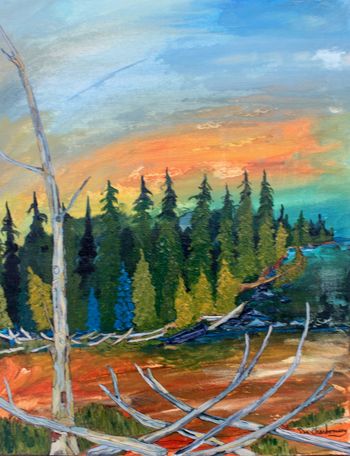 Sold..."End of Day/Magpie River...Sold
