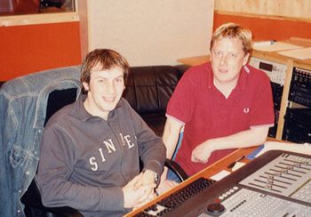 Studio days! Trevor Michaels and Mark Edwards
