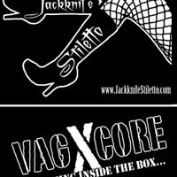 Jackknife Stiletto & VAGXCORE Small Stickers