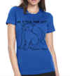 PS. I Took Your Cat Womens - Blue