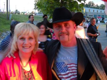 Pam with Country Singer, John Rich, Hendersonville, TN Tea Party Rally, April 2010
