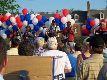 Brad and Pam (with Patriot) at the Hendersonville, TN Tea Party Rally, April 2010
