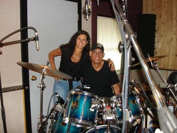 Recording part of my CD w/Liberty DeVitto (Billy Joel)
