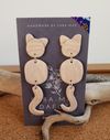 Cat Dangles - basic beige swirl