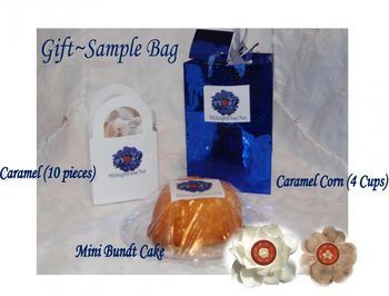 Gift~Sample Bag What's Inside Perfect for party, showers, office or a simple "Thank You" for someone that deserves a little Midnight Flour.
