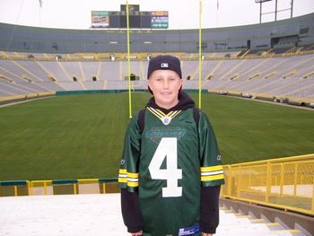 Matt at Lambeau Field [home of the Green Bay Packers football team] - 2006.
