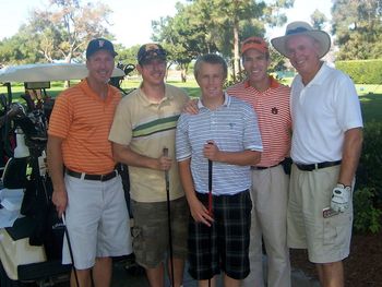 My brothers Mike and Kevin, my son Matt, me, and my Dad. Ready to tee it up in SoCal, 2008.
