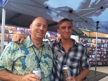 My nephew Robbie backstage at Kenny Chesney 2016
