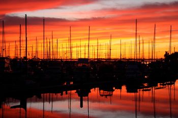 Sunset at the Galley in Chula Vista Photo by Audrey
