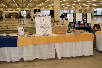 Sue Hardwick set up a display about our auction! Everyone had a great time this year as always, we hope you will join us next year!
