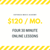 (4) Thirty Minute Lessons - Our Most Popular Rate!
