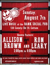 The Bank Social Pub double feature with Ron Leary!