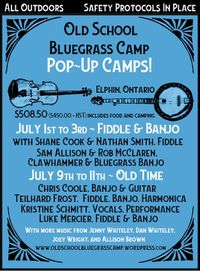 Old School Bluegrass Camp Old Time Pop-Up Camp!