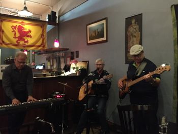 Bill Stainton- on the left, of Almost Live fame, joins us for impromptu Beatle tune
