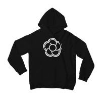 Hoodie "Blume" - schwarz