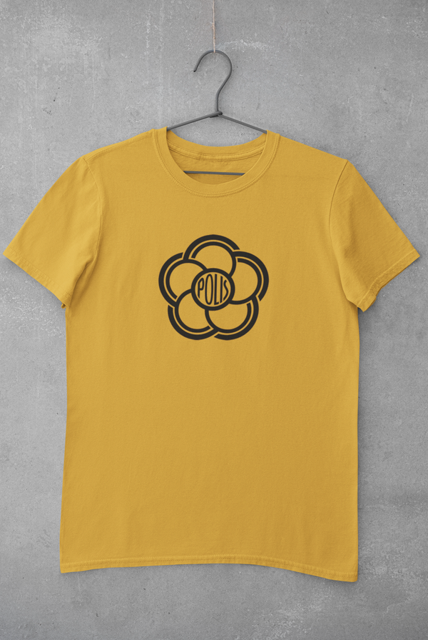 T-shirt "Polis" - gelb