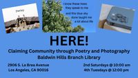 HERE! Claiming Community Through Poetry and Photography (Facilitator)