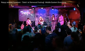Raquy and the Cavemen - "Dalia" at Starwood Festival - Middle Eastern Drumming
