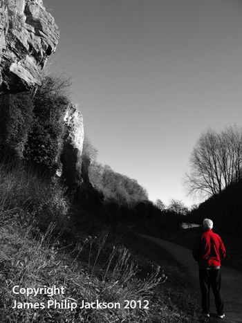 Neo-man at the Crags (2012) Highly Commended entry for Creswell Crags Community Art Competition
