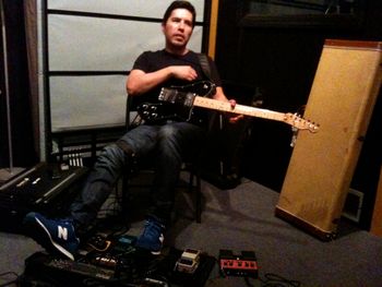 Jorge Acosta tracking guitar
