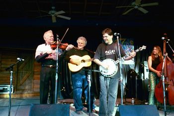 Vassar Clements, Peter Rowan, Bela Fleck and Bryn Davies
