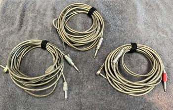 one mono and two stereo cables
