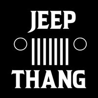CLEARANCE - Jeep Thang T-SHIRT (WHITE ON BLACK)